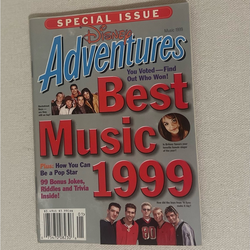 Disney Adventures Magazine Music 1999 Special Issue Britney Spears N Sync BSB